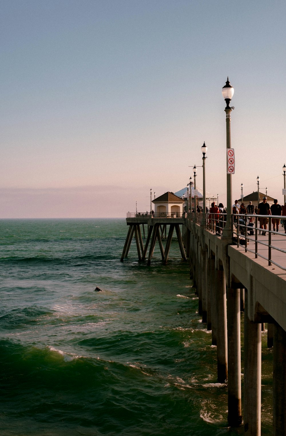 a pier that is next to the ocean