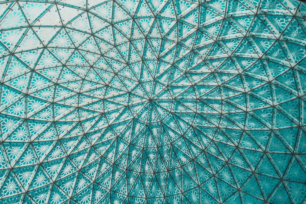 a close up view of a circular structure