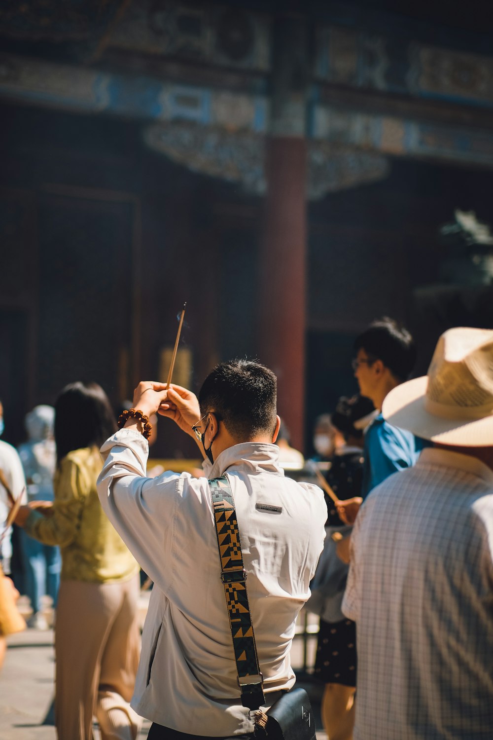 a man is taking a picture with his cell phone