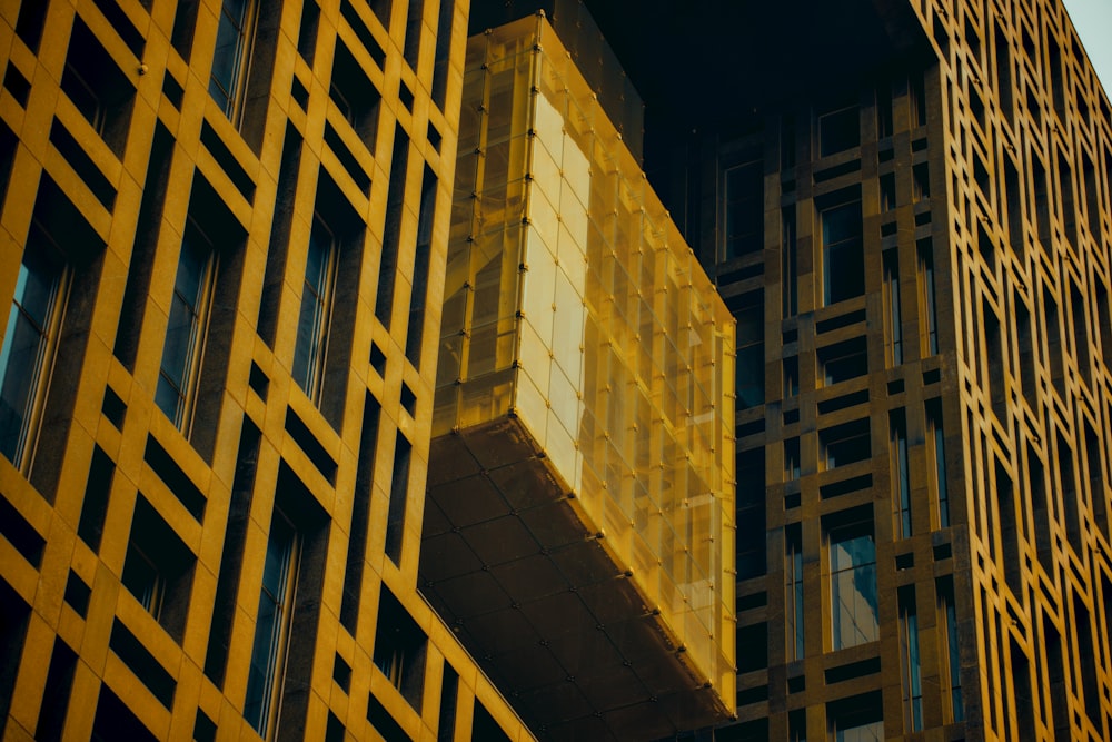 a tall building with a clock on the side of it