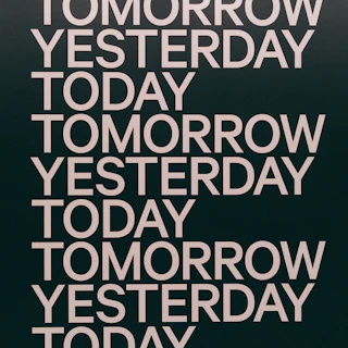 a black and white poster with the words tomorrow