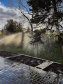 Natural sunlight streaming over a polished Aps sprinkler ready for shipping.