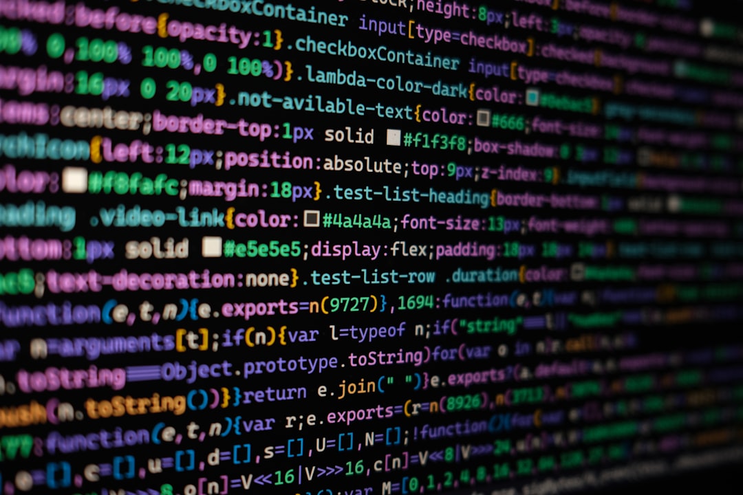 a computer screen with a lot of text on it, Code