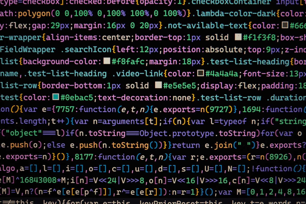 Abstract encrypted code representing cryptography on a screen