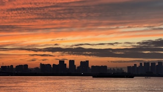 A panoramic view of a city skyline at sunset, symbolizing national coverage.
