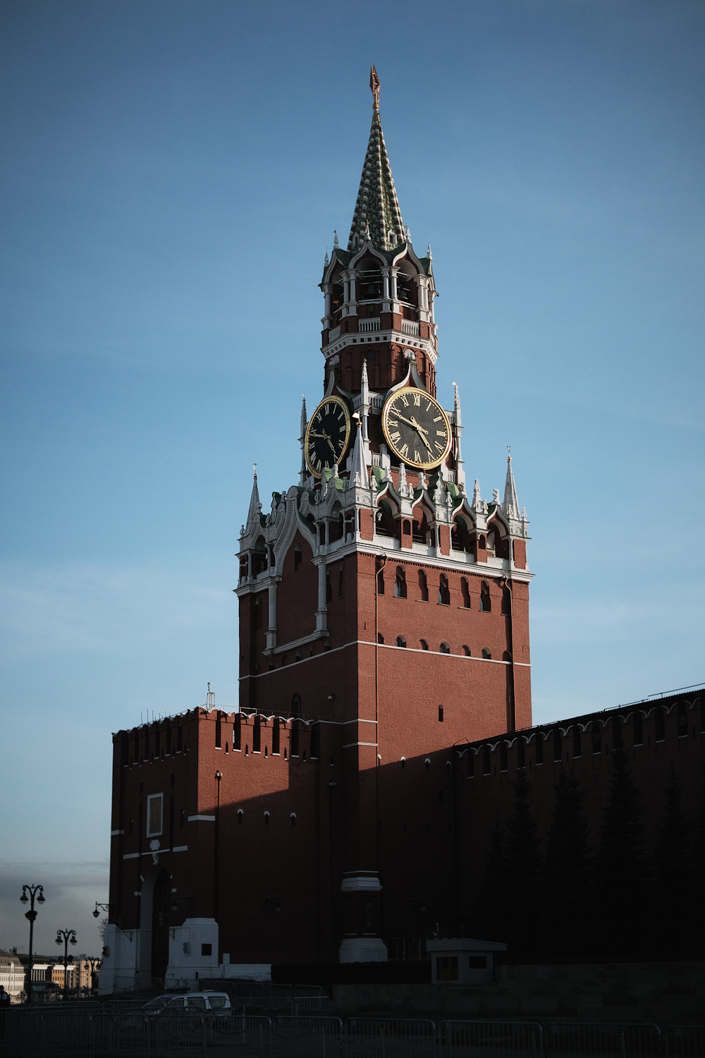 a large building with a clock on it's side