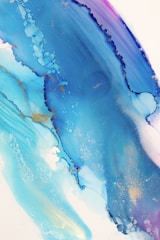 Abstract digital artwork with swirling deep blues and purples.