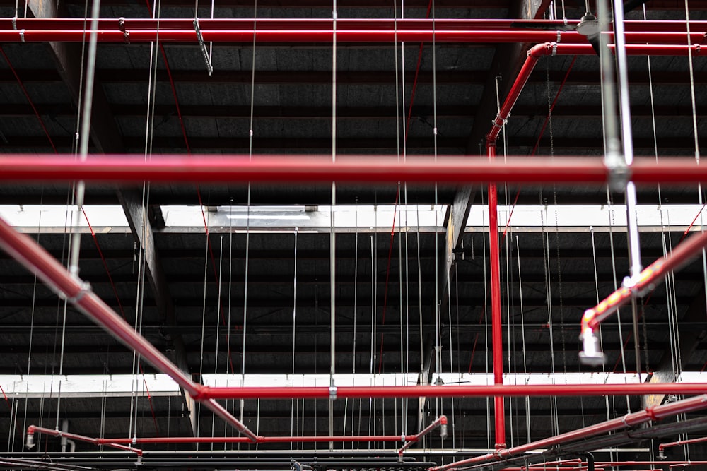 a fire hydrant in the middle of a building under construction