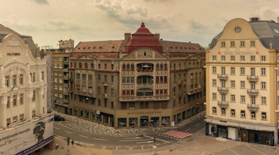 A vibrant street in Timisoara showcasing local architecture.