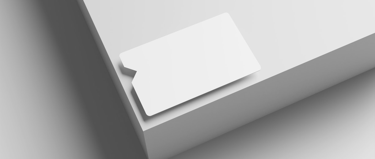 a piece of white paper on a white surface