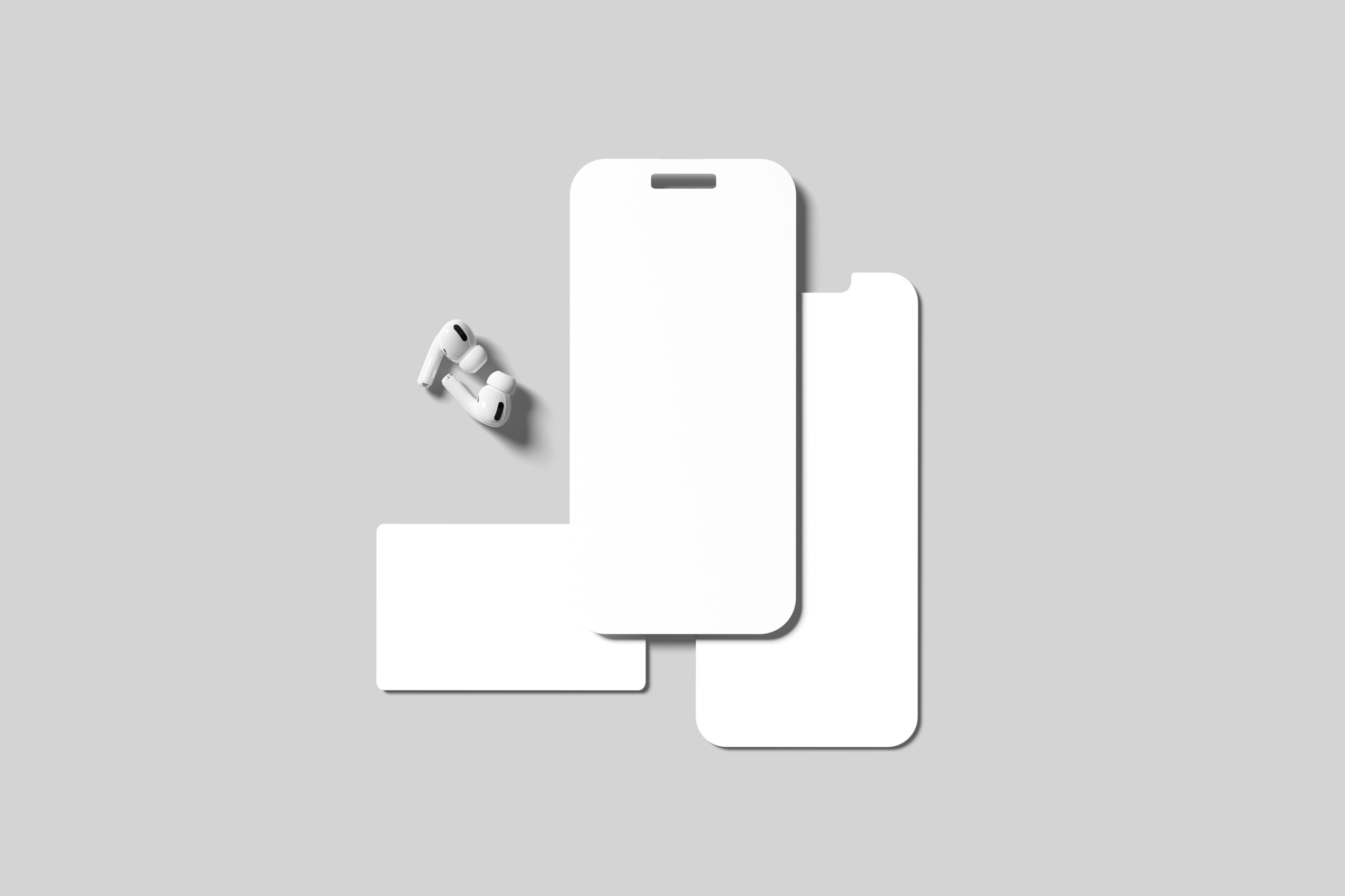 Smartphone Screen and Card Mockup