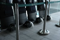 Protective equipment displayed for training.