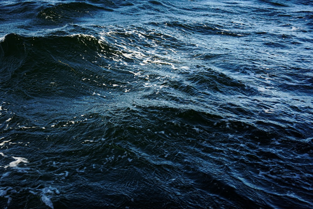a large body of water with waves in it