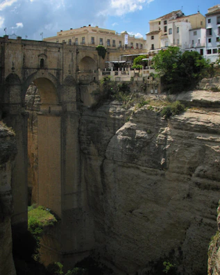 The dramatic cliffs and bridges of Constantine city, showcasing its unique architecture.