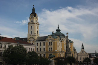 a large building with a clock tower on top of it