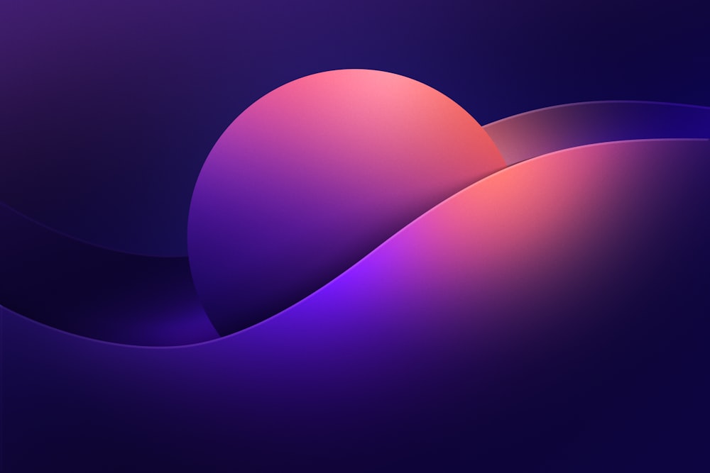a purple and pink background with a curved curve