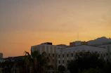 Sunset view over a completed commercial building designed by Nexa Aureus Enterprises.