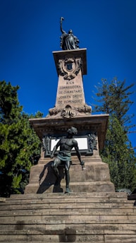 Historic statue symbolizing freedom and legacy in Pénjamo, Mexico.