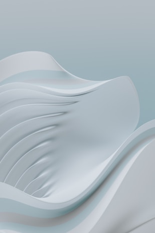 A serene composition of fluid colors elegantly mounted for display.