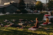 September 24, Women's Health and Fitness Day, Women doing yoga