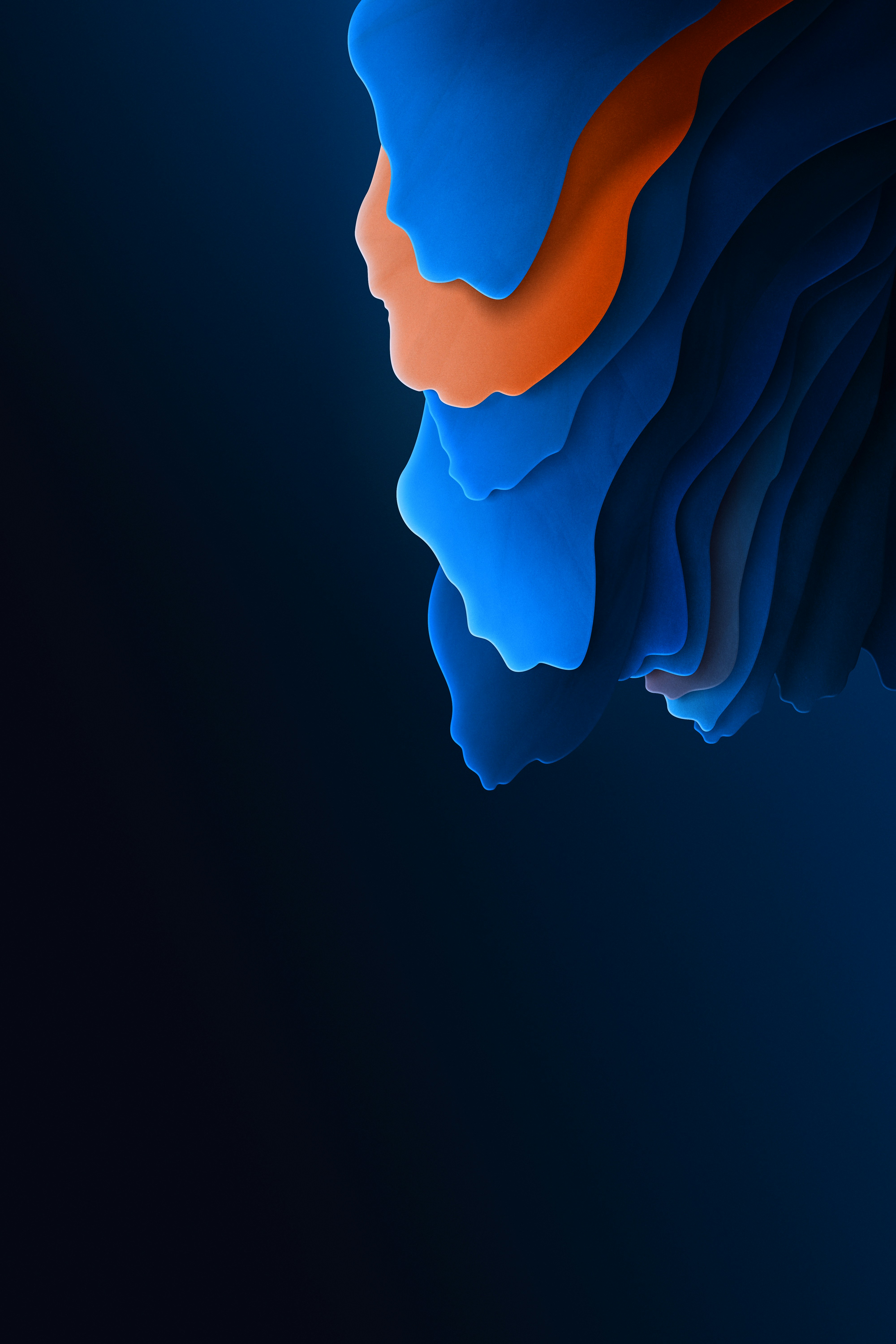 a close up of a cell phone with a blue background