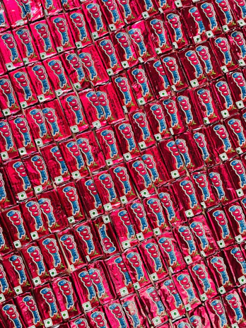 A vibrant display of Frostora’s frozen food products including McCain fries and Vezlay snacks neatly arranged.