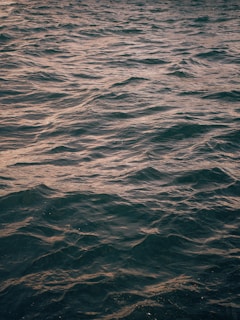 A serene ocean with gentle waves reflecting the changing emotions of water.