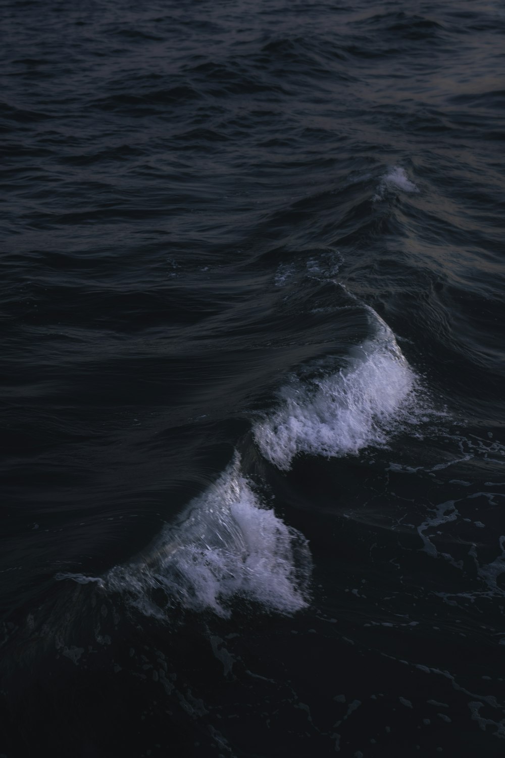 a person riding a surfboard on top of a wave in the ocean