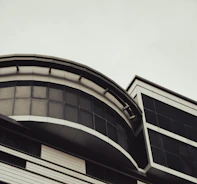 Completed modern building showcasing solid structural design