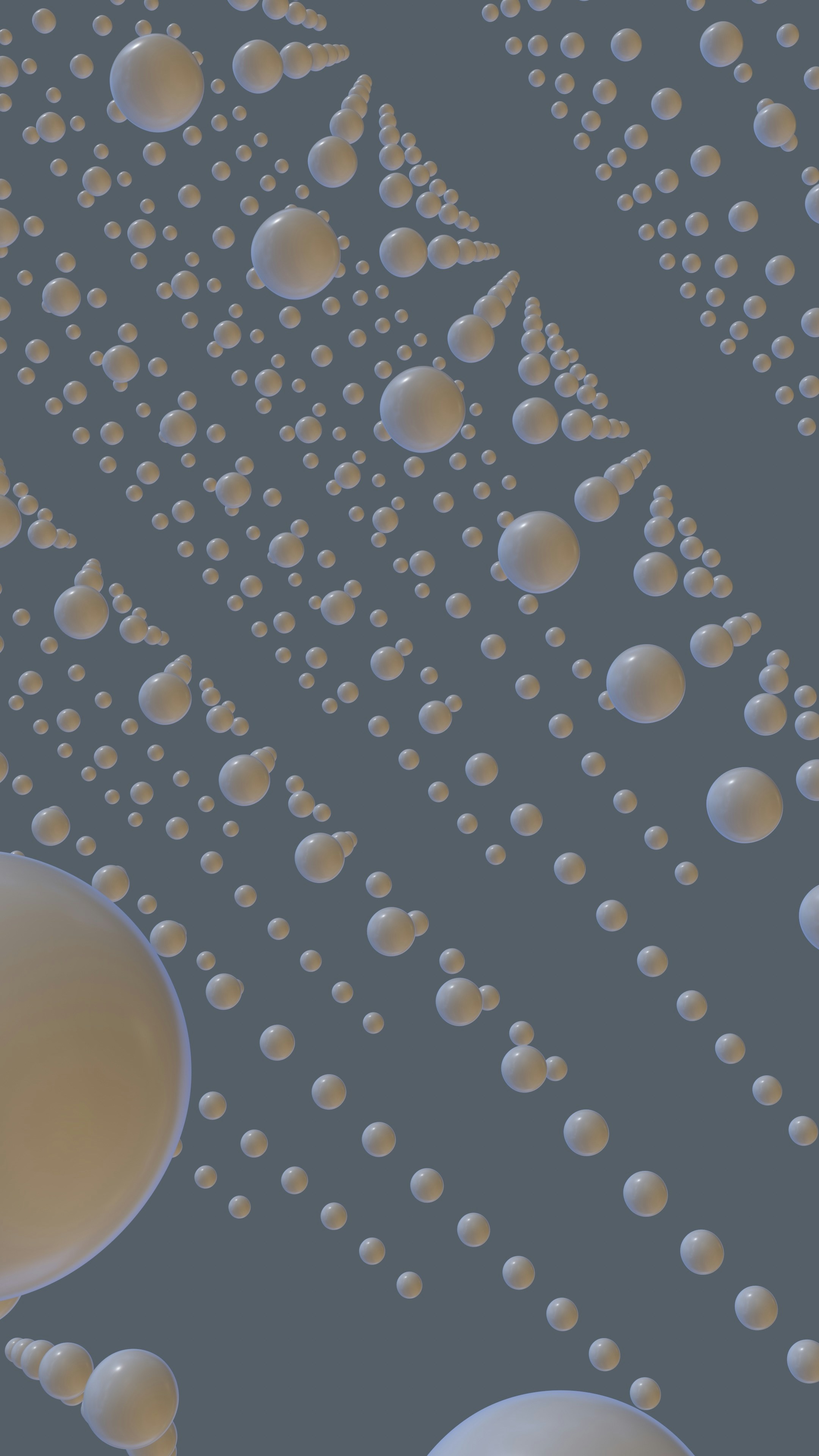 a bunch of bubbles floating in the air