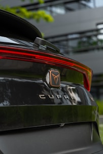 A modern Seat vehicle parked in an urban setting.