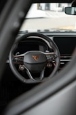 A stylish PBV steering wheel showcasing modern design.