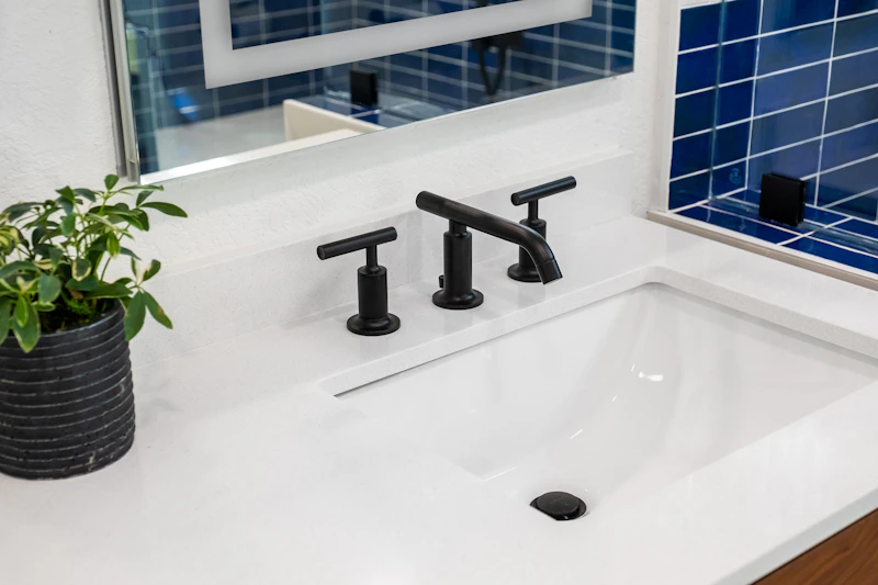 Faucets & Shower Systems — luxury bathroom detail in Chicago