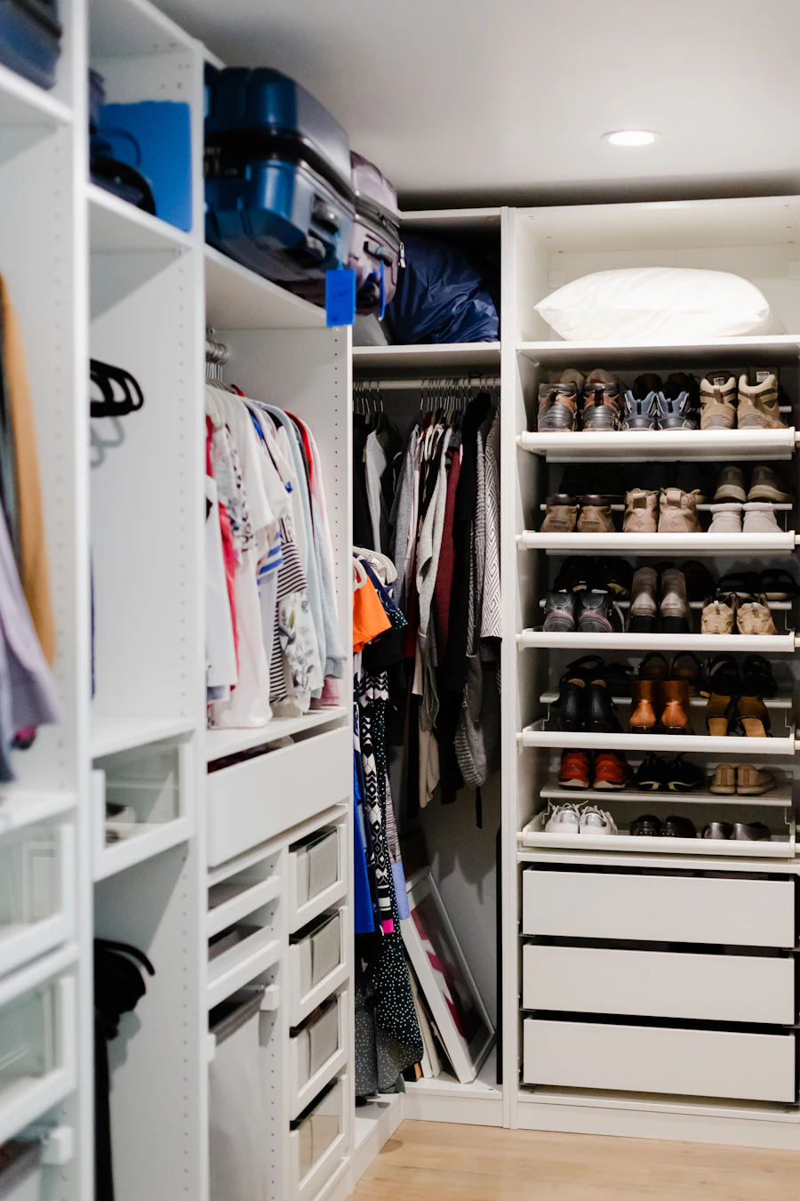 Beautifully organized closet