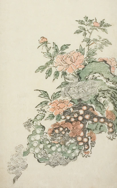 Delicate lilac and pink logo design featuring cloud motifs and graceful lines