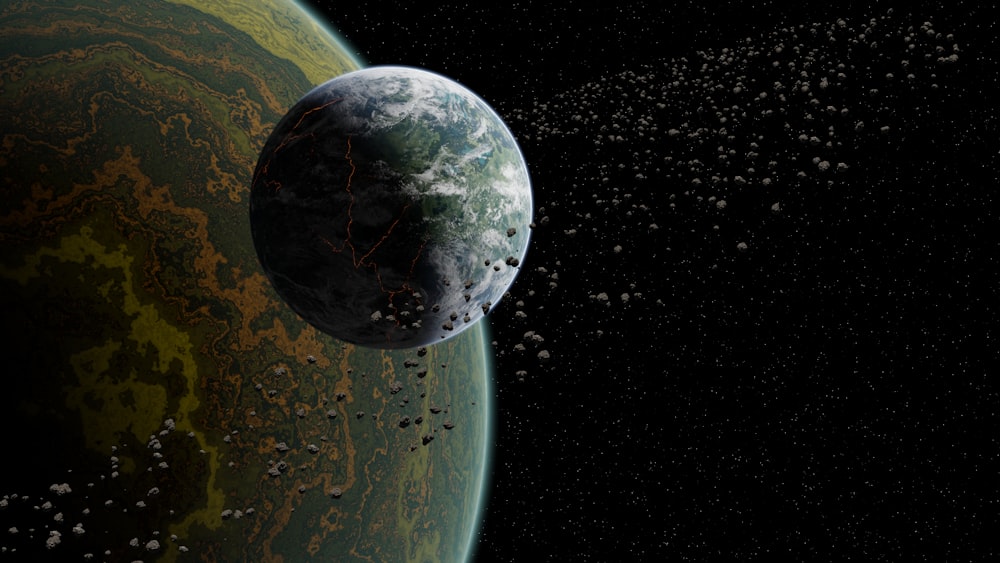 an artist's rendering of an exoplaned planet
