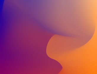 A creative graphic design piece showcasing a harmonious blend of purple and orange highlights