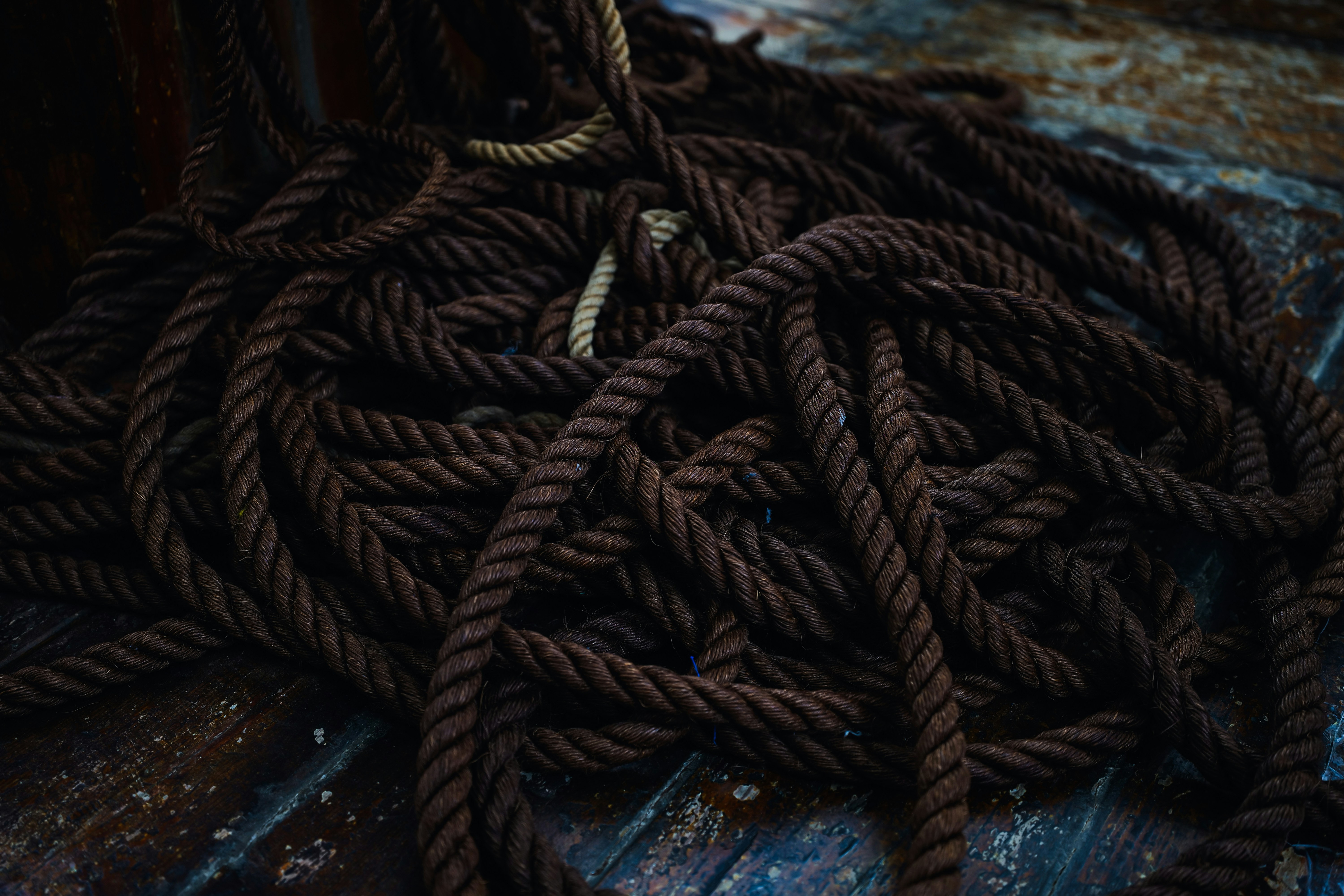 Rope on deck