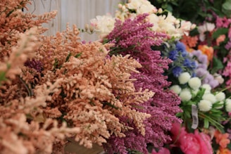 An assortment of colorful flowers elegantly displayed.