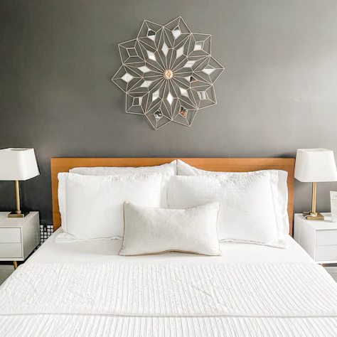 Photo of a similar item: SAFAVIEH Luck Silver Flower Mirror, 23 in