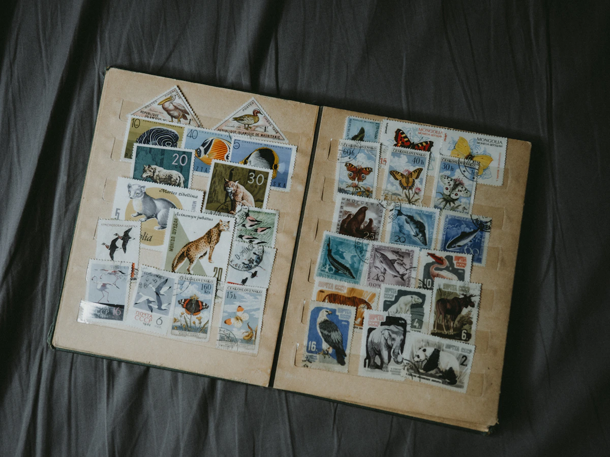 Stamp collection book