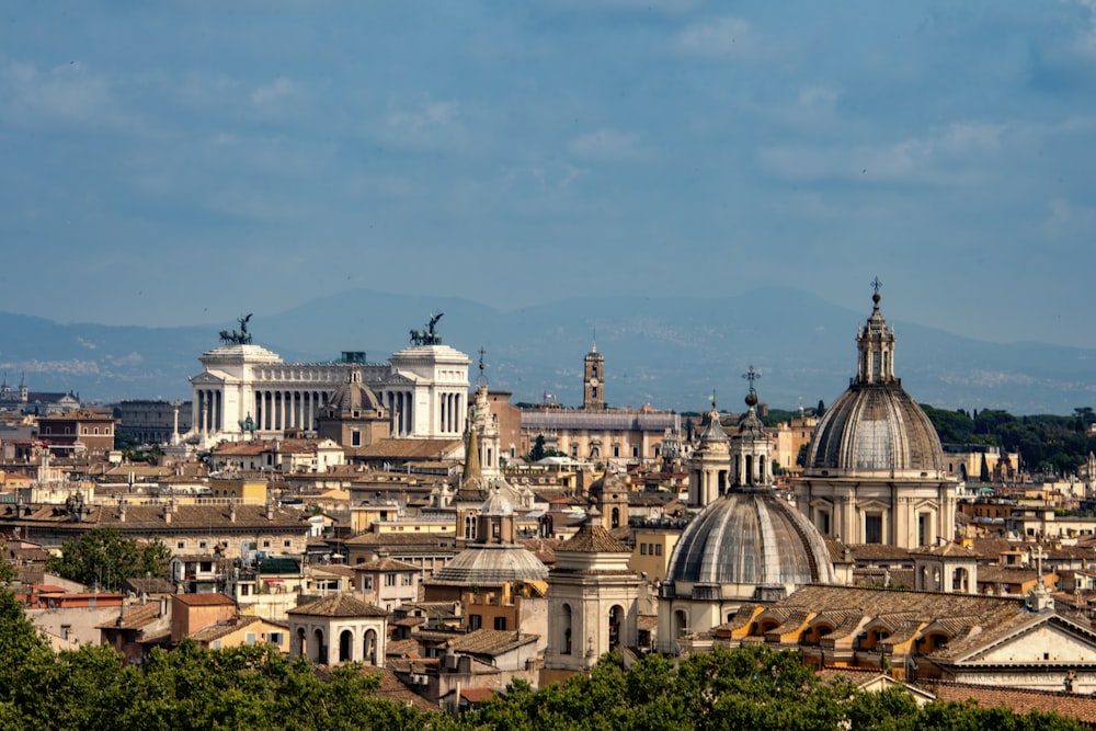 a view of the city of rome, italy