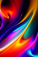 Abstract swirl of colors merging seamlessly, symbolizing creative fusion.