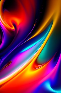 A vibrant swirl of psychedelic colors blending seamlessly like a fluid painting