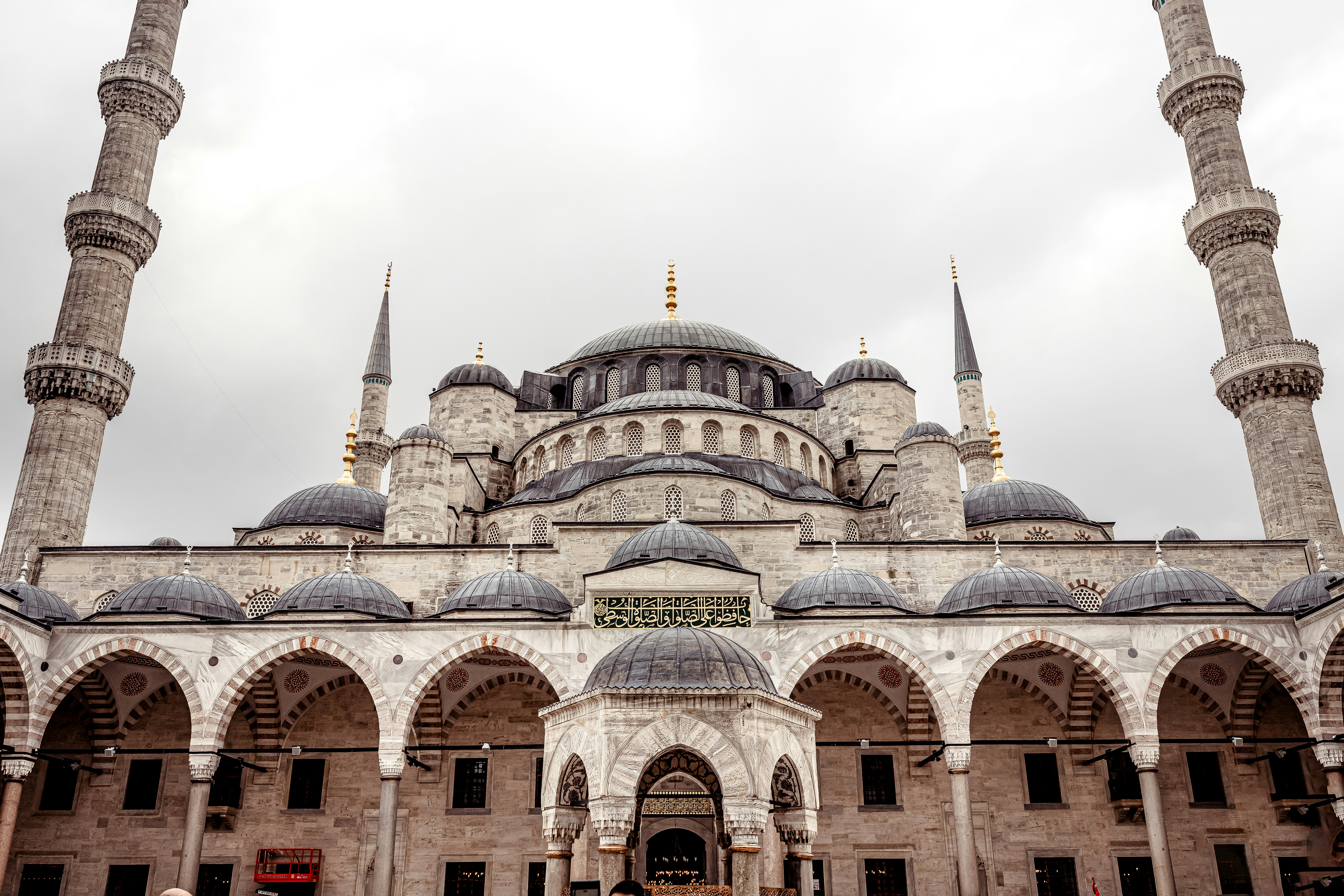 a large building with two towers and a dome
