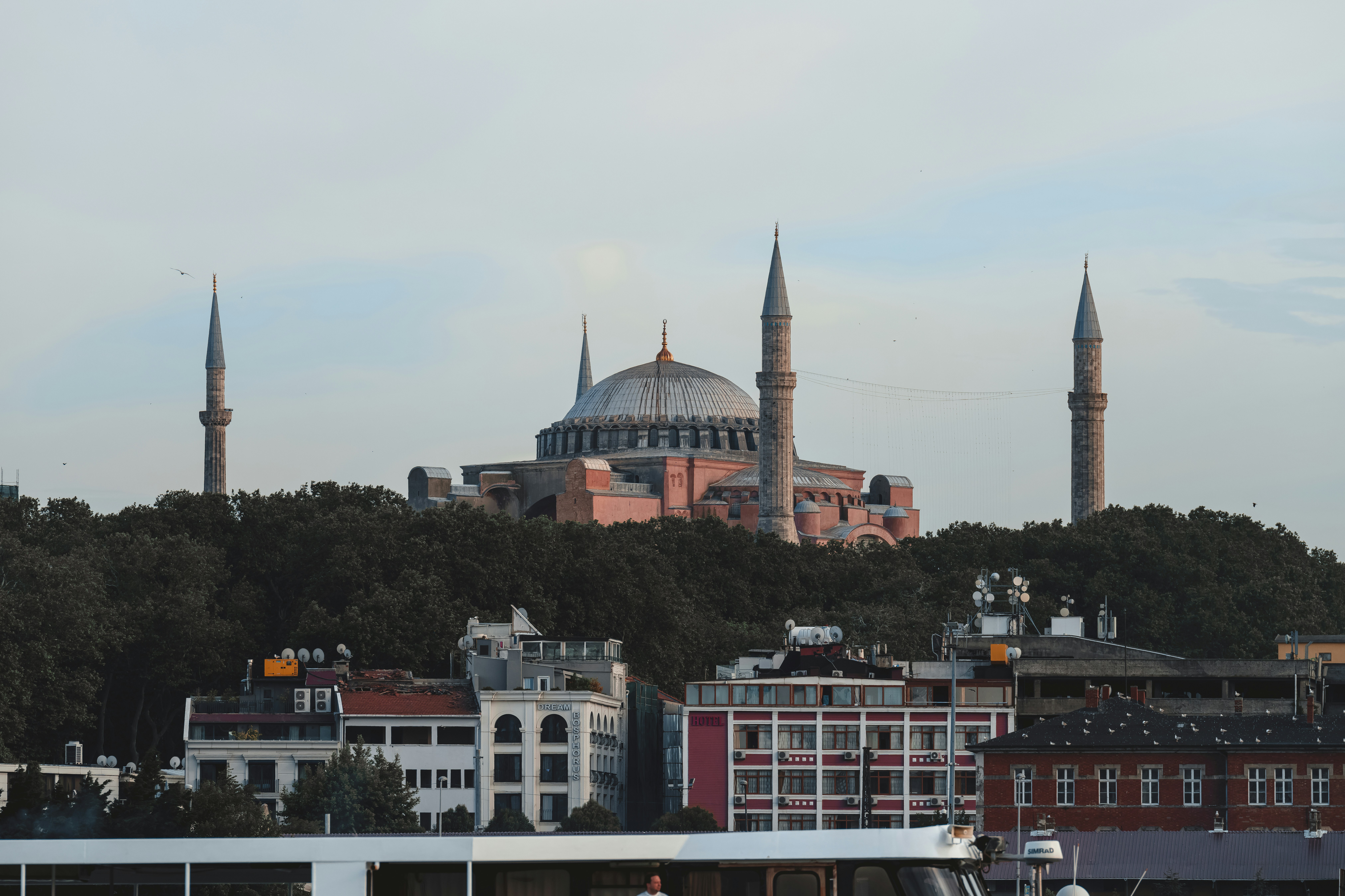 a large building with a dome on top of a hill, 