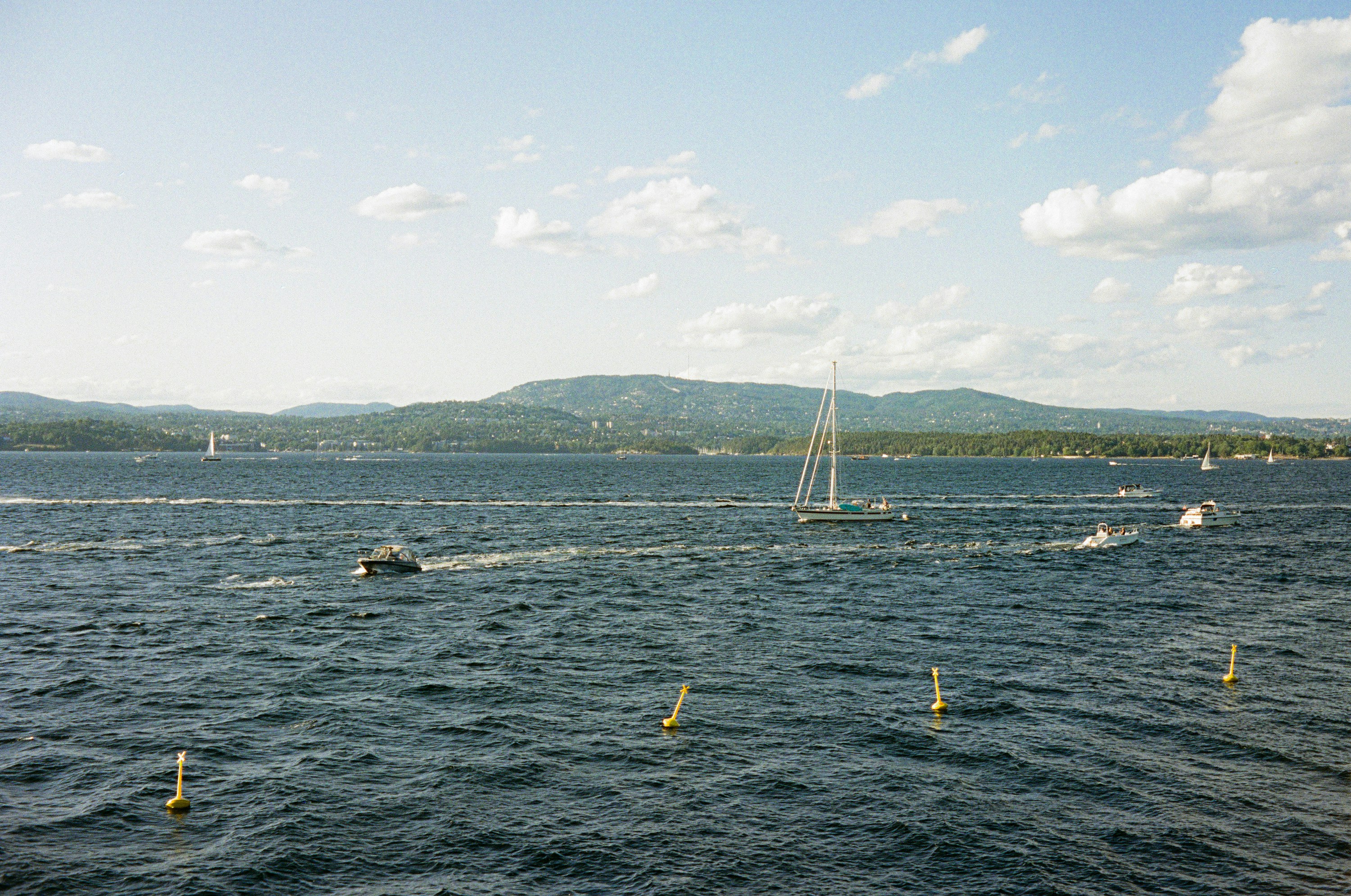 a body of water with boats on it