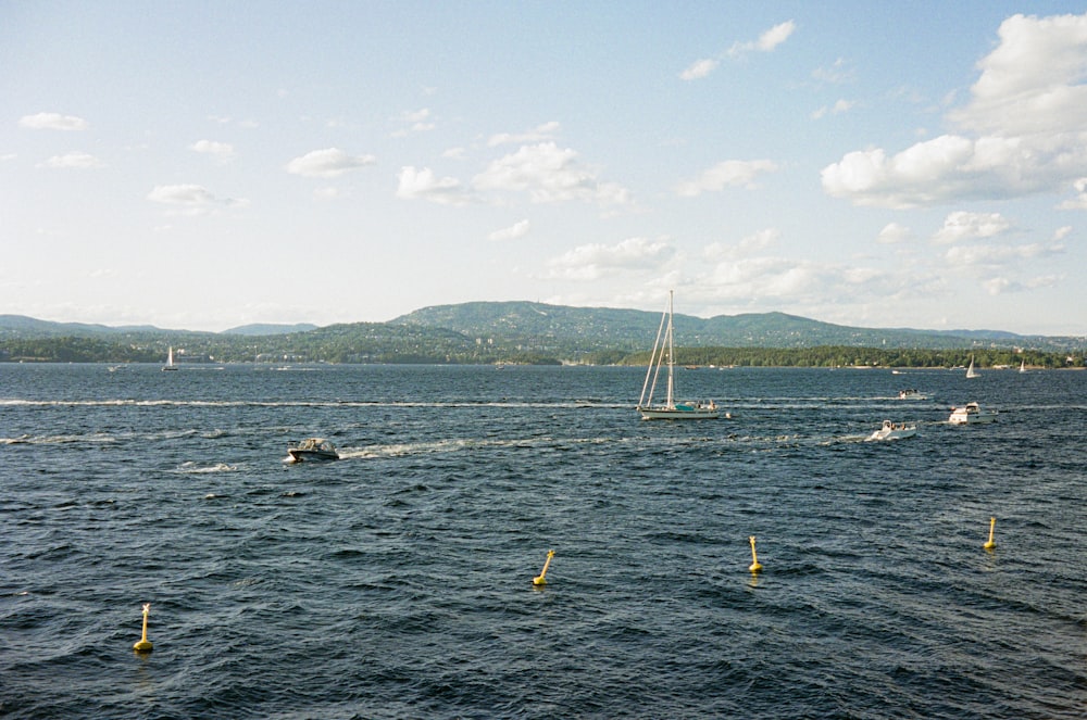 a body of water with boats on it