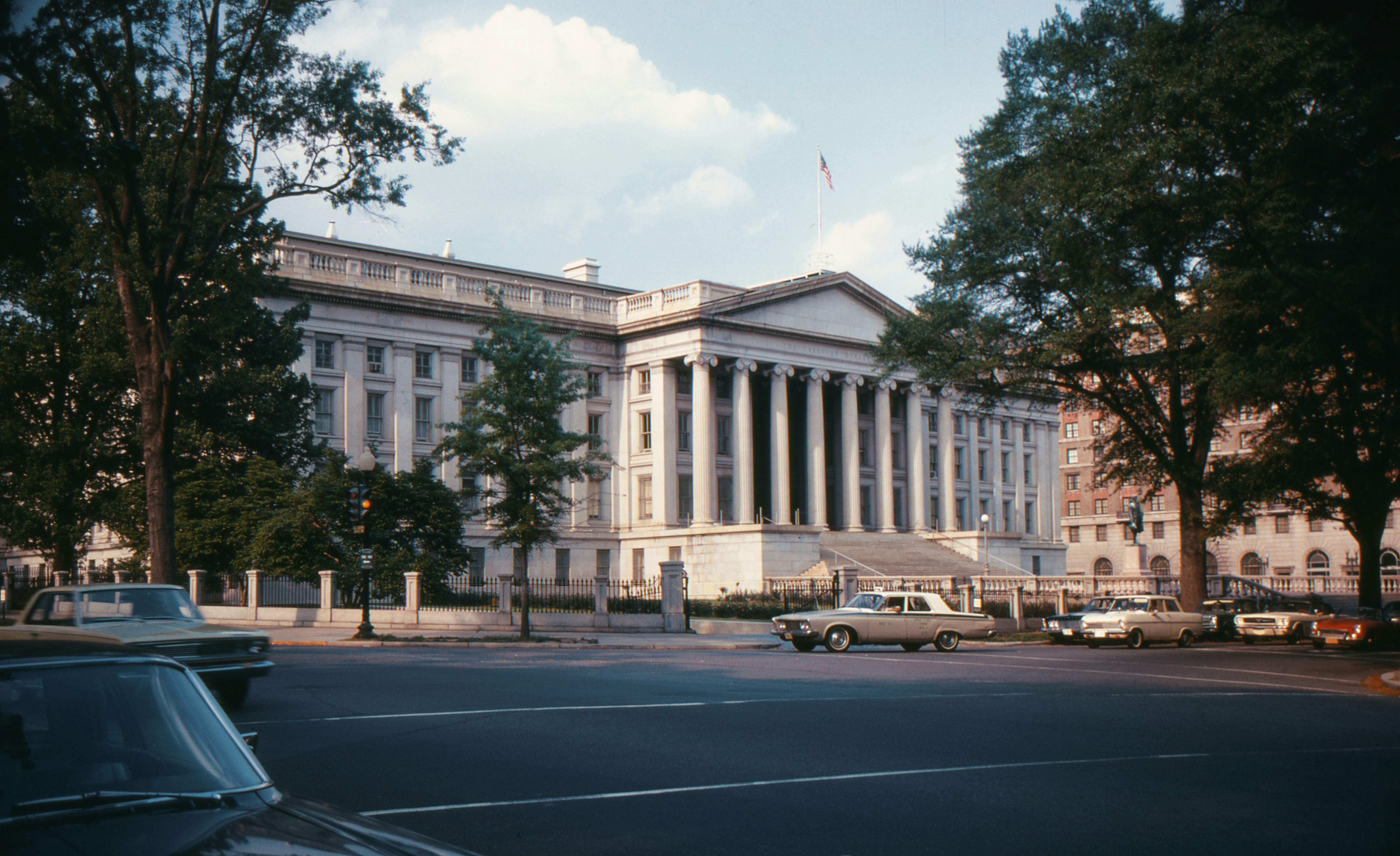 US Department of Treasury Building. Photo was made from scanned 35mm film.