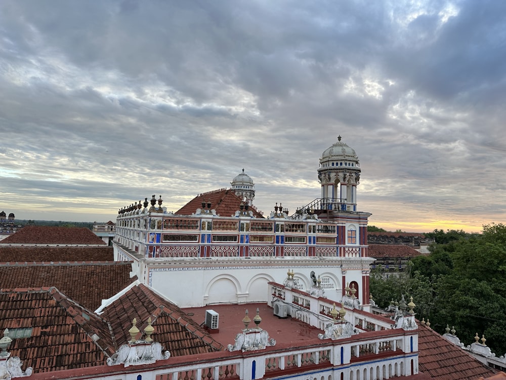 a view of a building from the top of a building